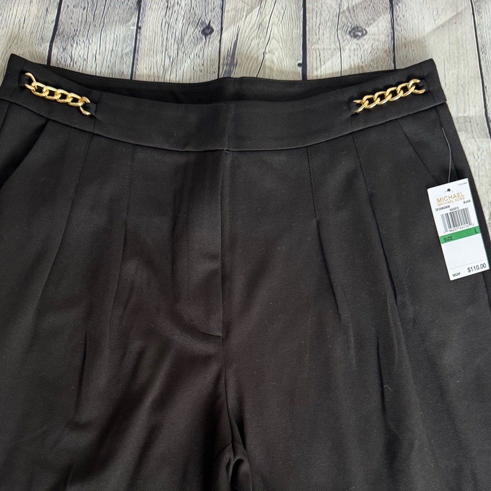 Michael by Michael Kors Black Dress Pants